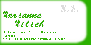 marianna milich business card